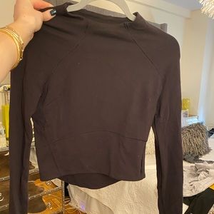 lululemon hill and valley mock neck top